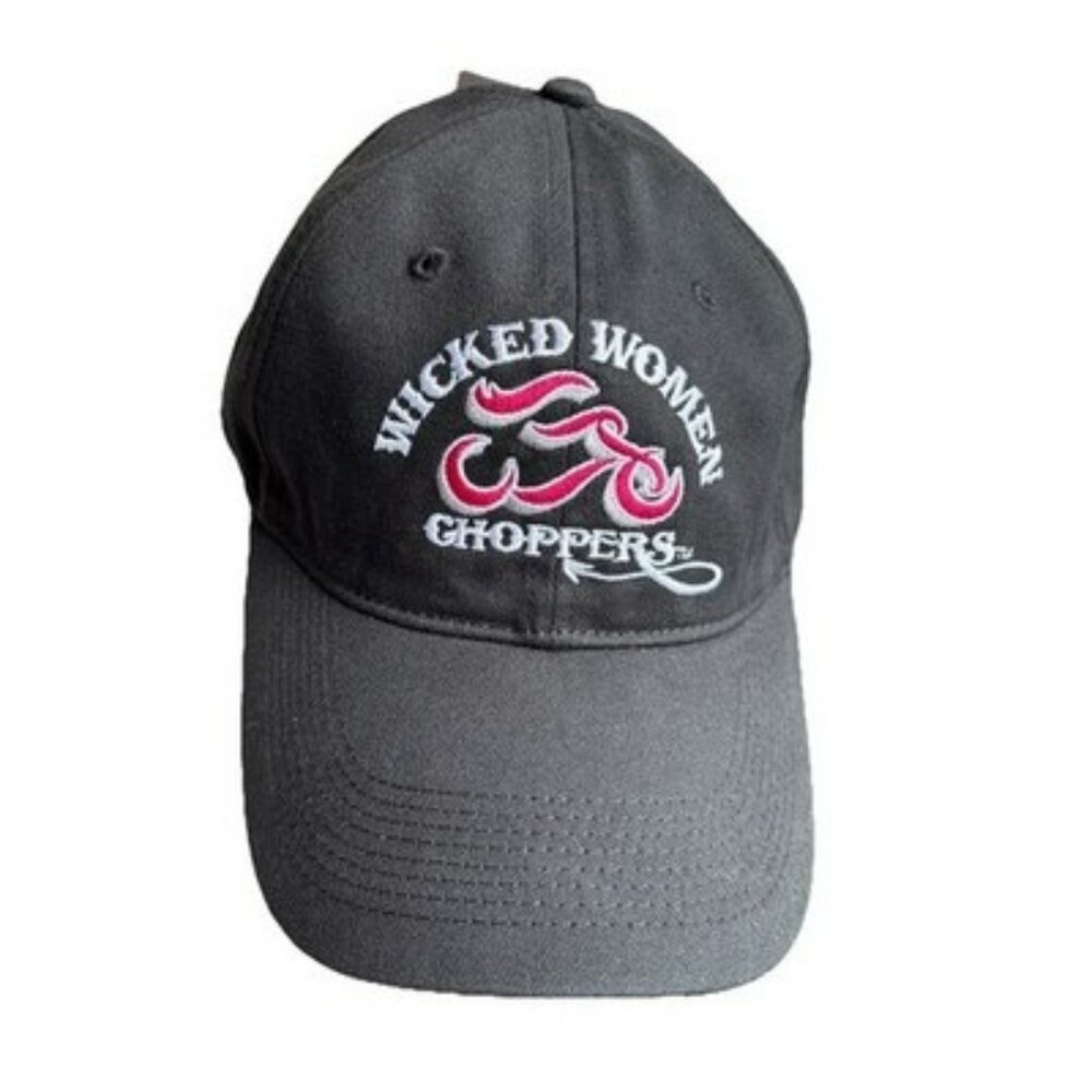 Wicked Women Choppers Motorcycle Hat Biker Cap Adjustable WWC Pink Black New